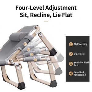 Lit pliant avec accoudoirs, pour patio et camping, <span class=keywords><strong>deux</strong></span> <span class=keywords><strong>en</strong></span> <span class=keywords><strong>un</strong></span> - Product Image 2