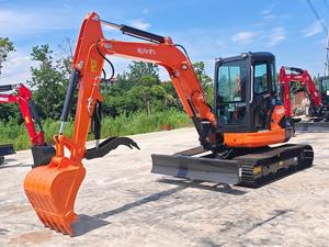 Mini-excavatrice hydraulique d'occasion 5 tonnes, modèle Kubota Kx057-4 U55-4 U55-5, pour travaux de terrassement - Product Image 1