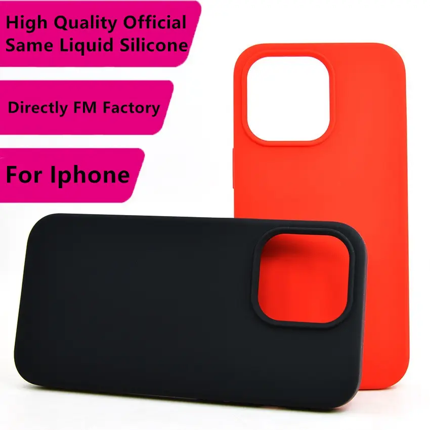 Same Official Quality Liquid Silicone Phone Cover Case for iphone 13 12 11 pro max XS XR