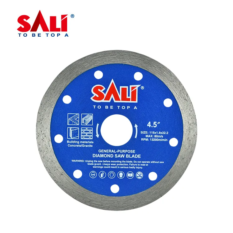 SALI Wet Cutting Disc Endlos rand Diamant Sägeblatt Rad Säge schleifer für Marmor fliesen Granit Stein Beton Schneid scheiben