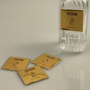 Hot Sale Metal <b>Label</b> Custom Private Logo Sticker Gold Candle Jar Candle Perfume Bottle <b>Label</b> for <b>Gift</b> & Perfume & Cosmetics - Product Image 4