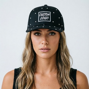 Gorra de Béisbol Personalizada con Bordado de Logotipo, Adornada con Pedrería y Diamantes Brillantes, Visera Plana - Product Image 3