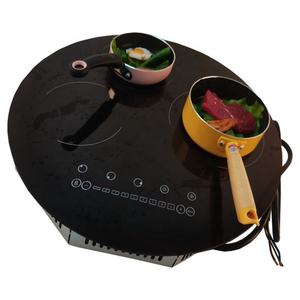 New Technology Round Induction Cooktops with 2 Burner 5000W Touch Control Induction Cookers - Product Image 3