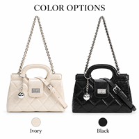 Sac à bandoulière matelassé en cuir véritable pour femme avec chaîne, idéal pour un usage quotidien – Fournisseur ODM/OEM personnalisé