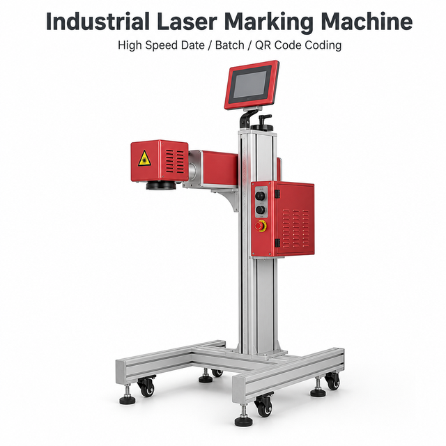 CO2 Laser Coder 30W QR Code Barcode Anti-Counterfeiting Traceability System for Food Beverage Packaging Line