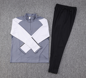 Nuovo Design 2023 <span class=keywords><strong>Tute</strong></span> da Allenamento <span class=keywords><strong>Calcio</strong></span> Personalizzate, Uniformi da <span class=keywords><strong>Uomo</strong></span> con Mezza Zip, <span class=keywords><strong>Tute</strong></span> Sportive MBAPPE con Giacca a Maniche Lunghe - Product Image 2