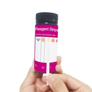 Tira de prueba de orina URS-1K, tira de prueba de Ketosis para análisis de orina, IVD - Product Image 3