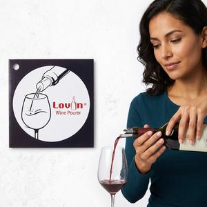 Verseur de vin anti-goutte Lov'in, style festif, en matériau CPP, cadeau promotionnel, emballage en papier, impression numérique, usage professionnel - Product Image 2