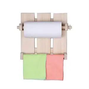 Настенная Вешалка из натурального дерева для полотенец и бумажных настенных полок на заказ