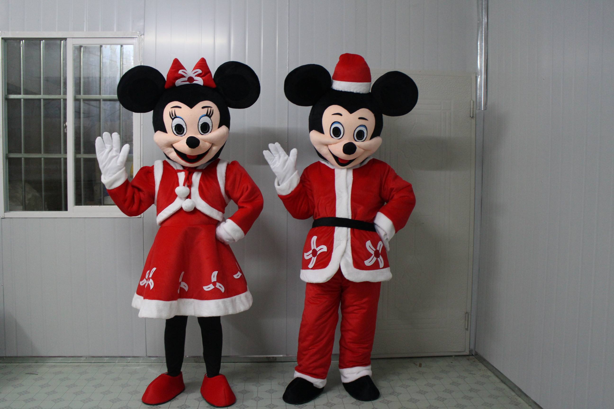 Red- Mickey  and Minnie