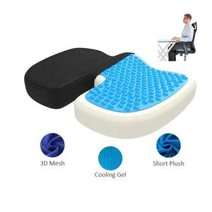 Vente en gros de <span class=keywords><strong>coussin</strong></span> de siège technique tissé orthopédique <span class=keywords><strong>ergonomique</strong></span> confort amélioré <span class=keywords><strong>gel</strong></span> de mousse à mémoire de forme antidérapant offre un excellent soutien - Product Image 1