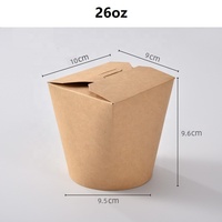 Individuell Bedruckte 16oz 26oz 32oz Pappteller & Schüsseln Pasta Chinesische Nudeln Kebab Döner Boxen Takeaway Lebensmittelverpackungen