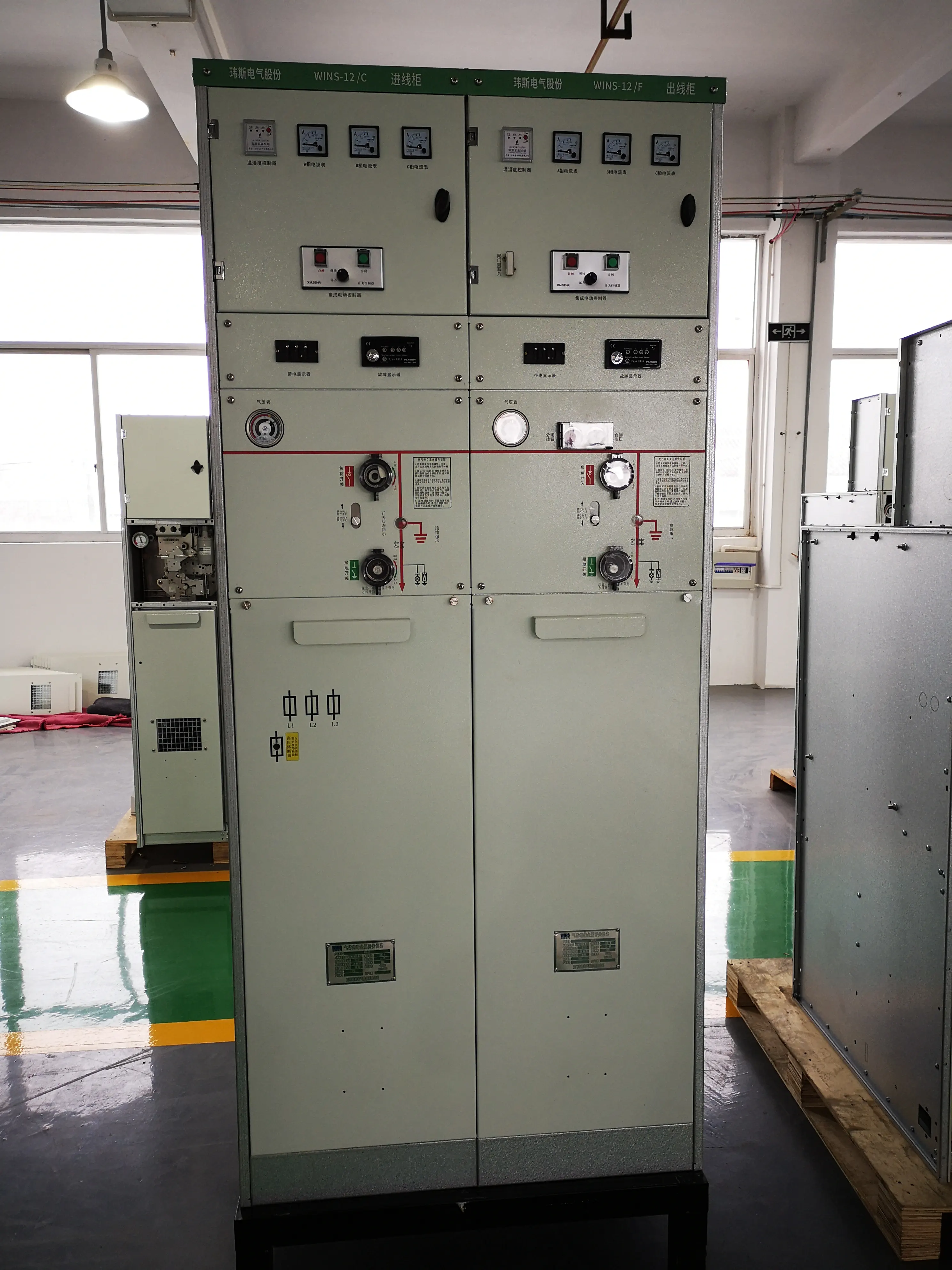 Factory Medium Voltage Sf6 Gas Insulated Fixed Vcb 12kv 630a Switchgear