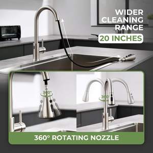 Filtre <span class=keywords><strong>d</strong></span>'évier de salle de bain Filtre de robinet Filtre de robinet rotatif à 360 degrés Élimine le chlore, le fluor, les métaux lourds et l'eau dure - Product Image 4