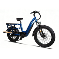 Vélo électrique tout-terrain puissant de 24 pouces, personnalisé OEM, 60V 20Ah, couple de 150 Nm, avec pneus larges et longue portée pour le transport de marchandises