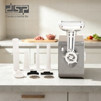 Penggiling Daging Listrik DSP 700W dengan Daya Terkunci 2000W, 4 Kecepatan, Kontrol Sentuh LCD, Pemotong Sayuran, Pembuat Sosis untuk Rumah