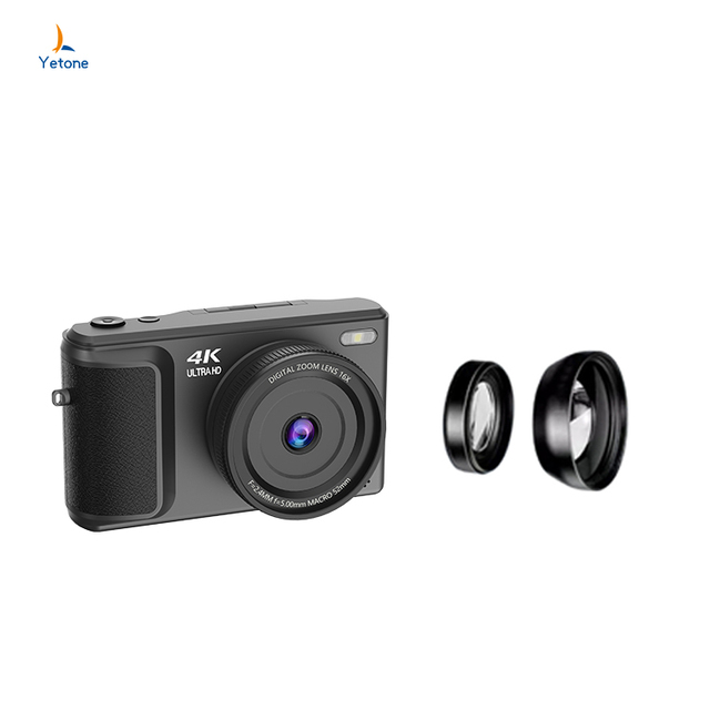 Professional 1080p HD 2.8" IPS Screen Digital Camera with Macro & Wide Angle Lens 4K Video SD Card Mirrorless DSLR OEM ODM