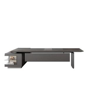 Escritorio de oficina ejecutivo Ceo estándar de tamaño de lujo, mesa de oficina de gerente elegante y muebles de silla con mesa de reuniones - Product Image 5