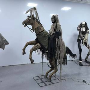 Demon Knight <span class=keywords><strong>Halloween</strong></span> Animatronic Scary Prop Décoration de parc d'attractions hanté <span class=keywords><strong>animé</strong></span> en plein air - Product Image 6