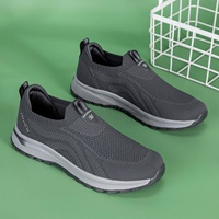Chaussures de marche légères, respirantes et antidérapantes, doublure en maille douce, tendance mode, fermeture à enfiler, logo personnalisé, ajustement sécurisé