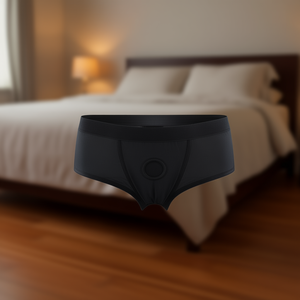 Temptasia Panty Harness Briefs Negro Talla Mediana Juguete Sexual Para Juegos Íntimos - Product Image 2