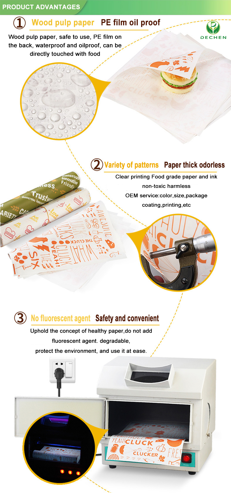 Wrapping For Fast Food Wrap Aluminum Foil Paper