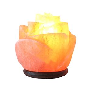 Lampe à sel artisanale en forme de fleur, lampe à sel de l'himalaya avec boîte ici-entreprises siennes - Product Image 3