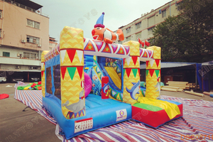 Casa de rebote para niños comercial de diseño novedoso con tobogán Castillos Juegos Inflables Combo de agua <span class=keywords><strong>Castillo</strong></span> de salto hinchable rebote inflable - Product Image 5