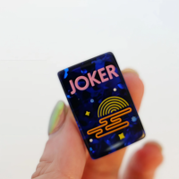 MAHJ PIT : Le jeu de tuiles de Mahjong américain en acrylique original Confetti Tiles 160 avec tapis de jeu MAHJ PIT