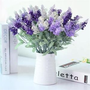 Flores Artificiales de Lavanda Tainen de 35 cm, Color Morado Claro, Morado Oscuro y Blanco, Decoraciones para Bodas y Hogar - Product Image 4