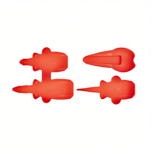 Juego de moldes de silicona rojos para decoración de pasteles y herramientas para hornear, 4 piezas - Product Image 2