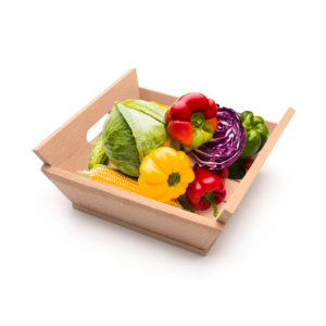 Panier de garde-manger organisation stockage des aliments organisateur panier large ouvert avant garde-manger bacs de <span class=keywords><strong>rangement</strong></span> panier en bois pour cadeau - Product Image 2