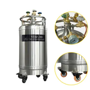 Ydz-30 drum base container liquid nitrogen price self pressurized liquid nitrogen tank 30L