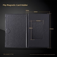 Emballage de luxe pour cartes de visite magnétiques avec doublure en EVA, revêtement UV, recyclable, logo blanc et boîtes noires pour cadeaux et artisanat