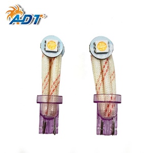 Insert de base transparent ADT T10 194 # 555 2Leds 5050SMD Pinball 6.3 V Flexible 360 Angle Pinball Led Lamps Light Purple - Product Image 4