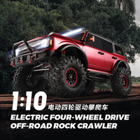 Gran Coche Teledirigido RC Crawler 1:10 4WD - Vehículo Todoterreno con Control Remoto Wltoys 104020 Profesional con Cabrestante Eléctrico PRO