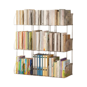 Étagère de bureau transparente pour animaux de compagnie, support de rangement à 3 niveaux pour livres, organisateur de bureau - Product Image 2