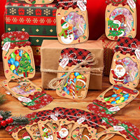 Boîte à bonbons YZ, emballage de cartes de Noël faites à la main, cartes de vœux en bocal Mason, utiles pour la décoration et l'étiquetage de cadeaux d'anniversaire