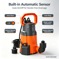 Pompe à eau submersible automatique haute pression avec capteur, OEM, portable, 1/3 CV, pour vidange de piscine et drainage de sous-sol inondé