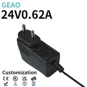 24V 0.62A elektronik org elektrikli matkap projektör Lab dijital fotoğraf çerçevesi 3v 5v 12v 24v 48v 1a 2a 3a 65a güç adaptörü