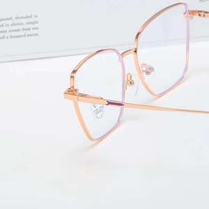 8006 kustom cahaya biru memblokir pegas engsel fleksibel berengsel bingkai kacamata optik - Product Image 3