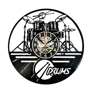 Reloj de Pared de Vinilo Plástico Creativo Personalizado para Diseño de Interiores de Barbería, Analógico, 3D, Retro, Moderno, Negro, con Luz - Product Image 6