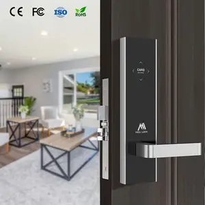 Factory Price Portable Hotel Door Lock Intelligent Smart Hotel Lock Wood Door Management Software System