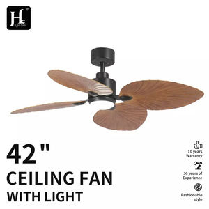 Ventilador de Techo de Estilo Tropical de 52 Pulgadas, Motor de CC Reversible, Función de Memoria, 4 Aspas, Ventilador de Techo Palm Island con Luz - Product Image 2