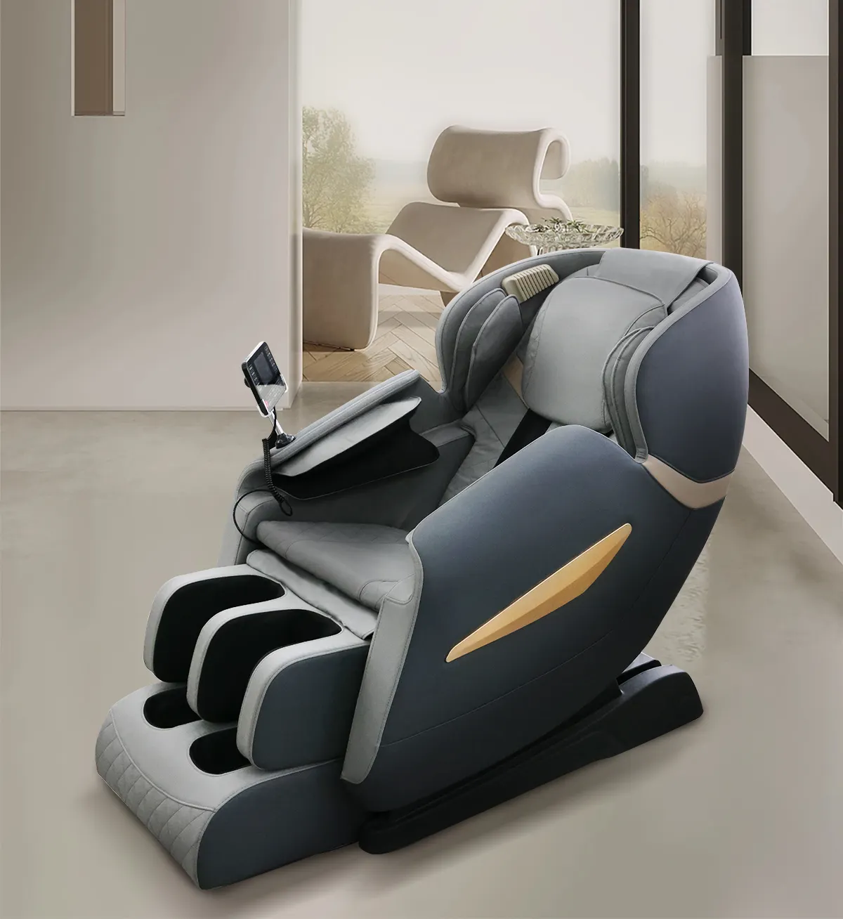 Chaise de massage en gros d'usine coussin chauffant et vibrant masseur pour pieds et jambes 4d chaise de massage complète du corps à gravité zéro