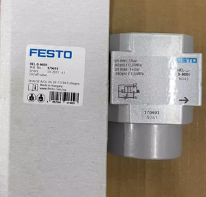 Lubricador <span class=keywords><strong>FESTO</strong></span> original y nuevo HEL-1/2-D-MIDI 165080 Serie HEL Tipo MIDI Componente de lubricación para tratamiento de fuente de aire - Product Image 1