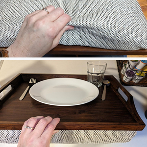 <span class=keywords><strong>Plateau</strong></span> <span class=keywords><strong>de</strong></span> service naturel <span class=keywords><strong>de</strong></span> qualité supérieure <span class=keywords><strong>plateau</strong></span> <span class=keywords><strong>de</strong></span> <span class=keywords><strong>lit</strong></span> en bambou bureau <span class=keywords><strong>avec</strong></span> <span class=keywords><strong>coussin</strong></span> détachable doux pour le petit déjeuner support d'ordinateur portable utilisation - Product Image 4