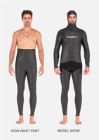 DIVESTAR LOGO personnalisé combinaison de natation Freedive en néoprène de haute qualité 3mm super extensible en peau lisse pour homme