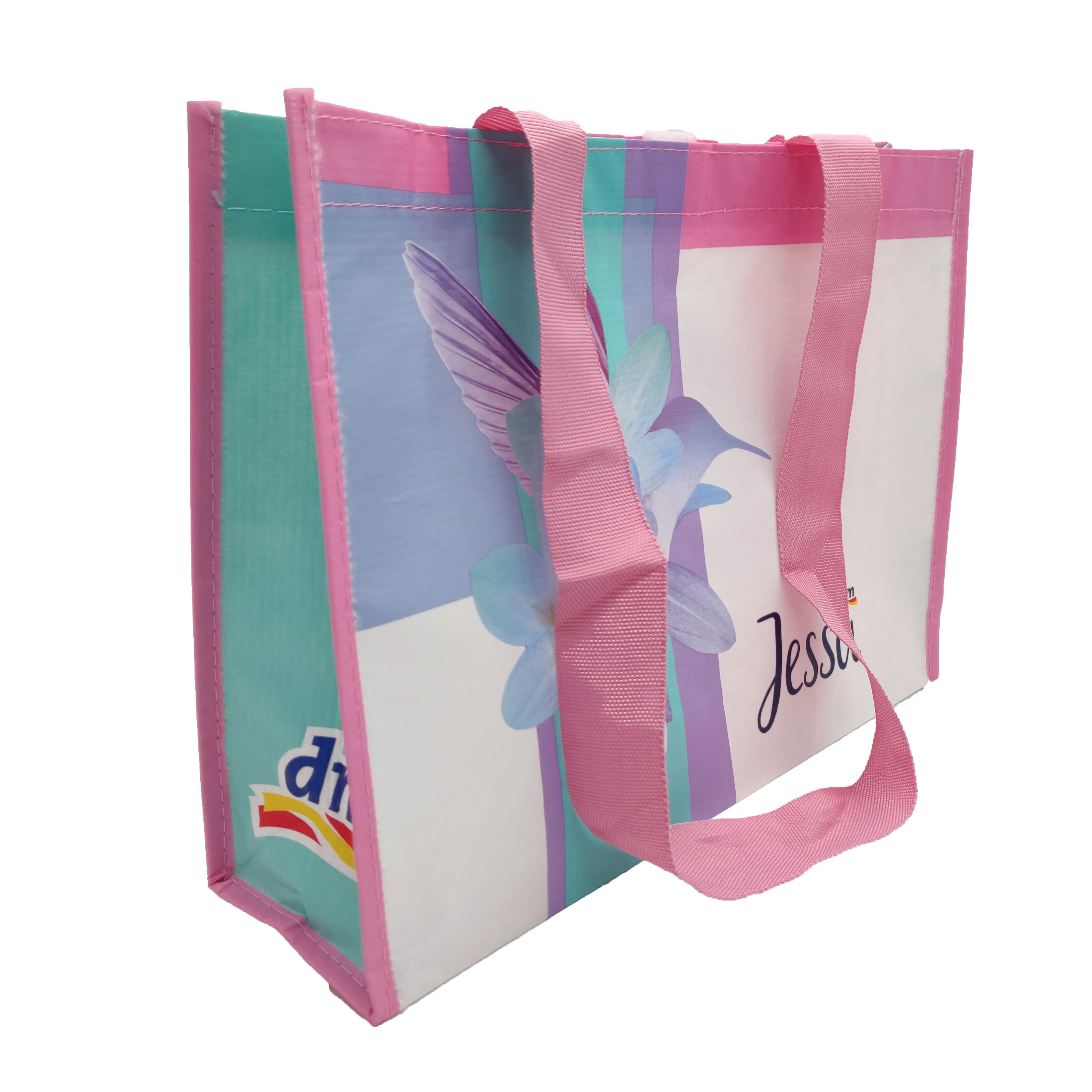 Anti-batterico, BSCI fabbrica campione gratuito eco friendly riutilizzabile riciclaggio pet shopping bag