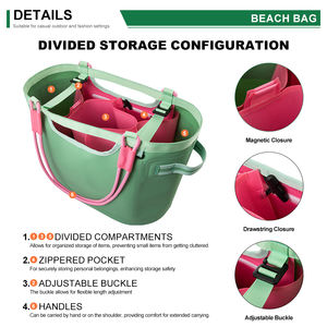 Модная сумка-холодильник из ТПУ с мягкими стенками, разделёнными магнитными отсеками, многофункциональная, водонепроницаемая, для пляжа и активного отдыха, Камбоджа - Product Image 5